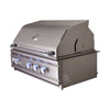 RCS 30" Cutlass Pro Series Built-in Natural Gas Grill Blue LED with Rear Burner RON30A