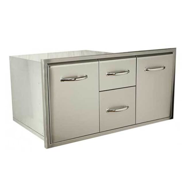 Luxor Medallion 42 Double Access Drawer With Trash Pull Out Aht-M-Combo42 - Grill Accessory