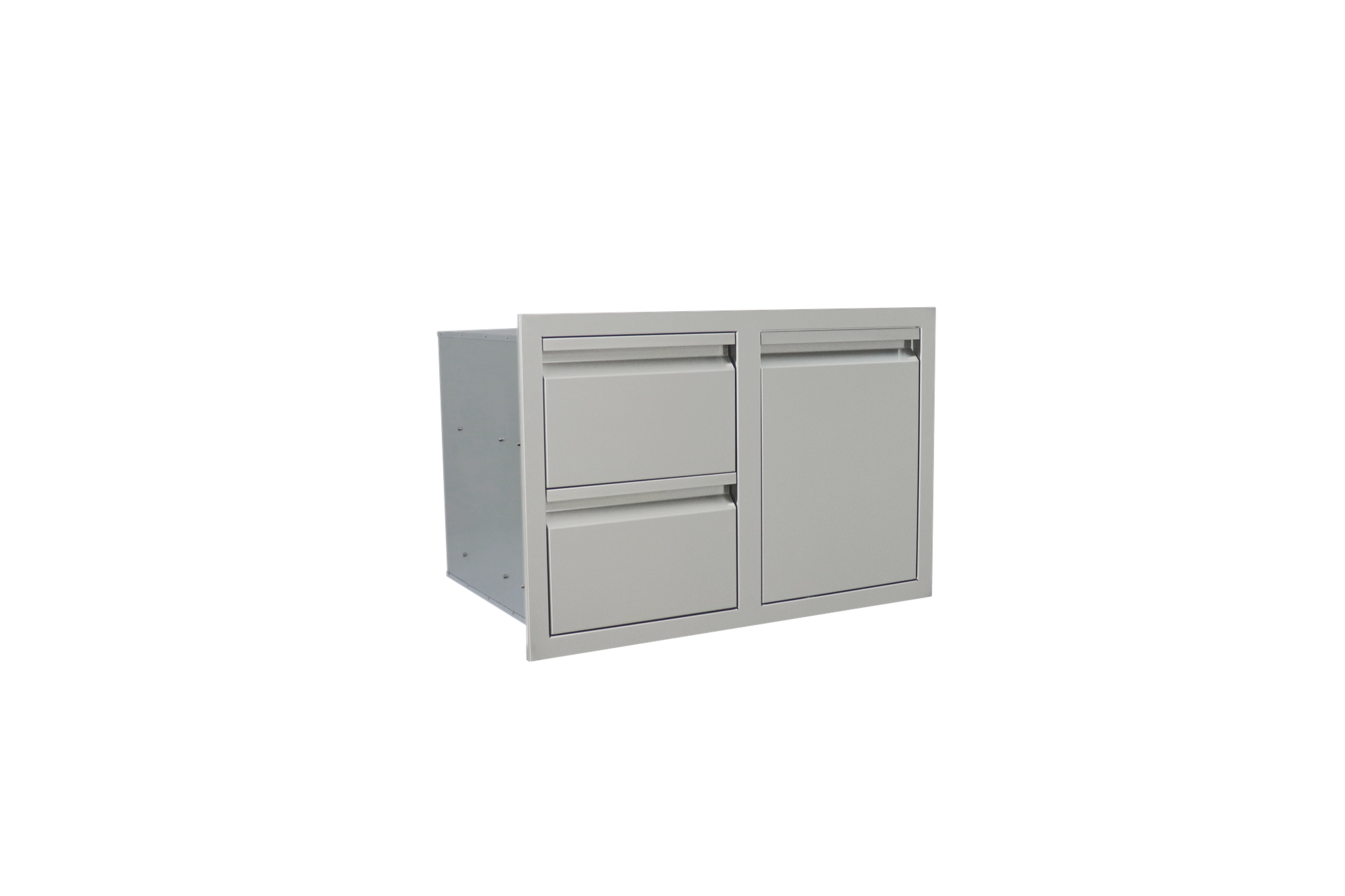 RCS Valiant Stainless Enclosed Double Storage Access Drawer & LP Bottle Storage VDCL1