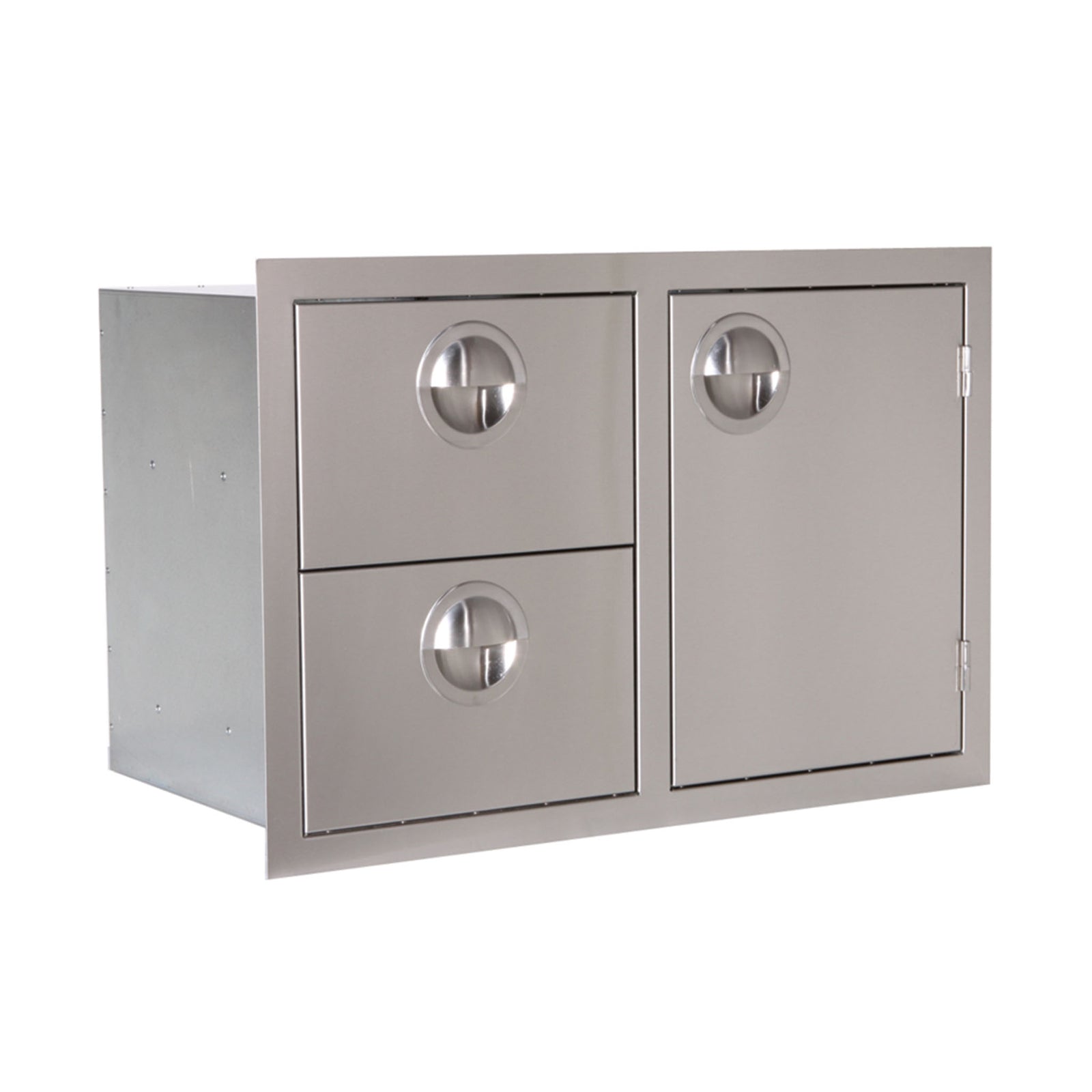 Luxor 30" Stainless Steel Combo Drawer w/ Roller Tracks Slimline Series AHT-COMBO-30