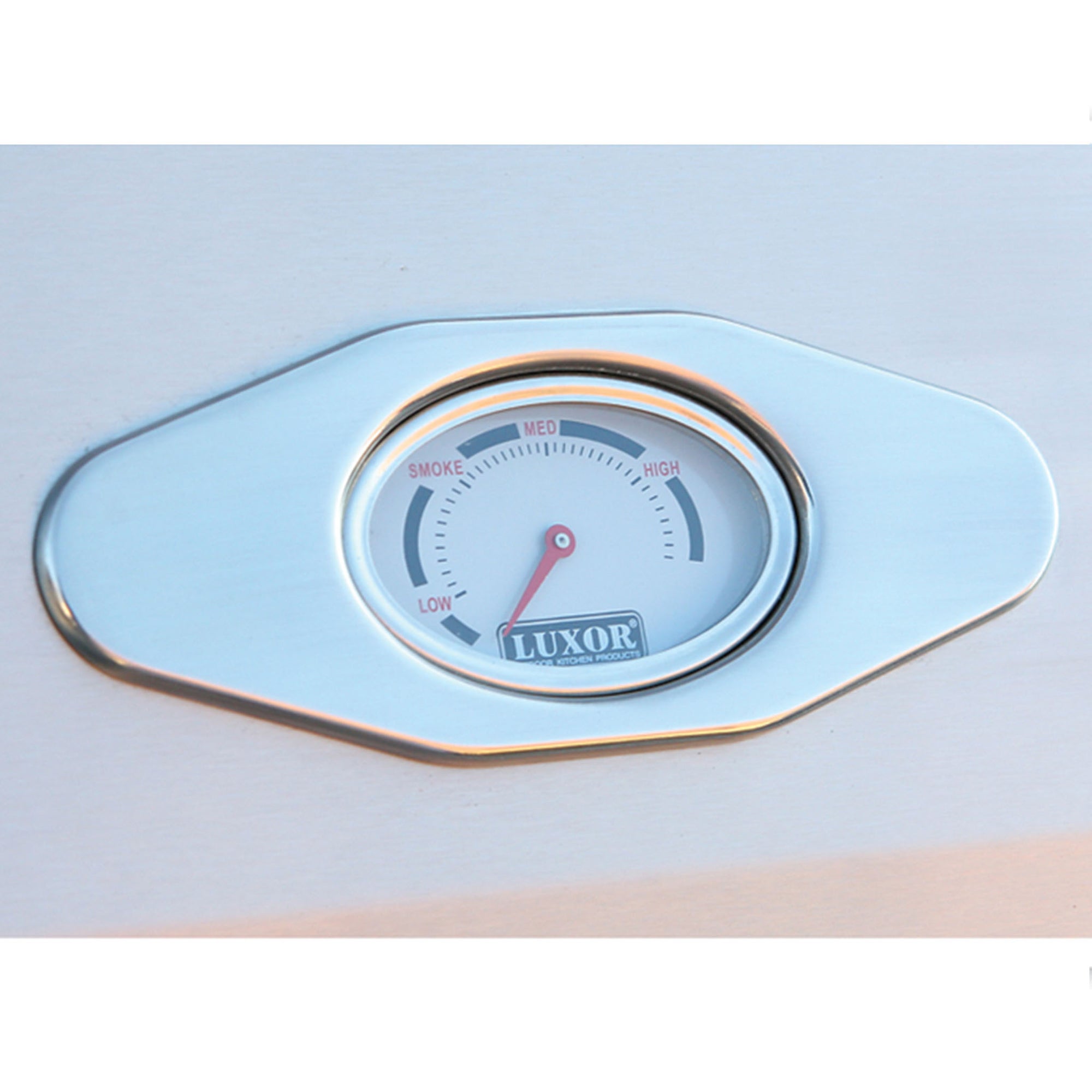 Luxor smoke detector on a light blue background