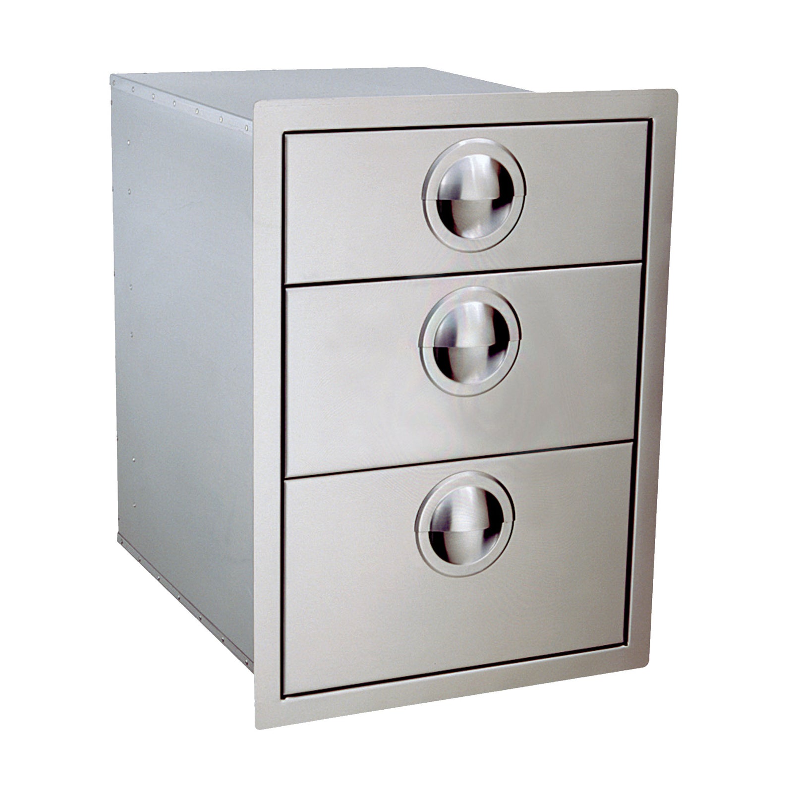 Luxor Stainless Steel Triple Drawers w/ Roller Tracks Slimline Series AHT-B3D