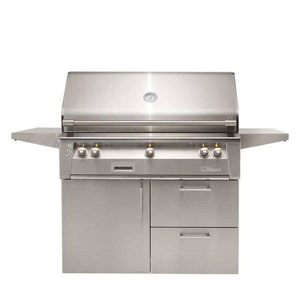 Alfresco 42" SearZone Liquid Propane Grill with Deluxe Cart ALXE-42SZCD-LP