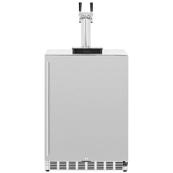Summerset  Kegerator, 24" Deluxe Outdoor Rated - 6.6ft3 - with Double Tap Tower-SSRFR-24DK2