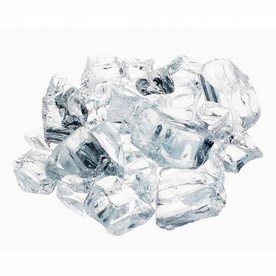 Athena 1/2" Krystallo Diamond Reflective Fire Glass For Fireplaces and Fire Pits RFG-10-KD