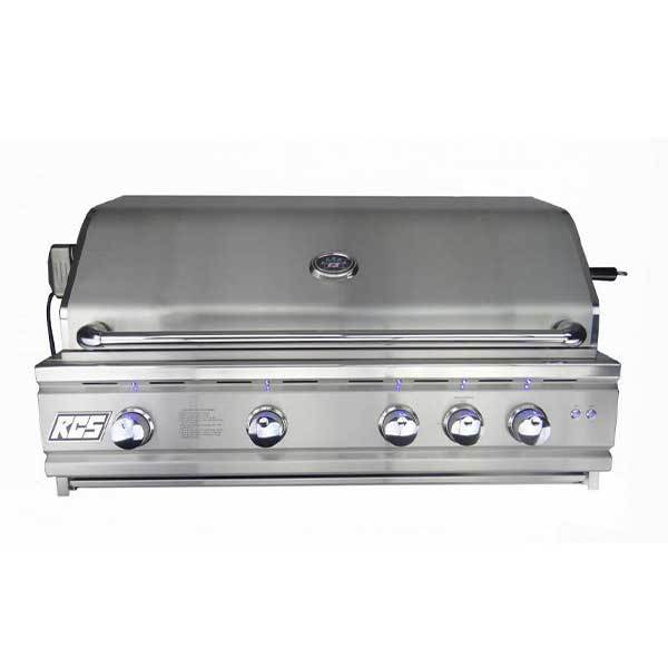 RCS 38" Cutlass Pro Built-in Propane Gas Grill w/ Rear Burner, Briquette Trays & Blue LED Lights RON38A-LP
