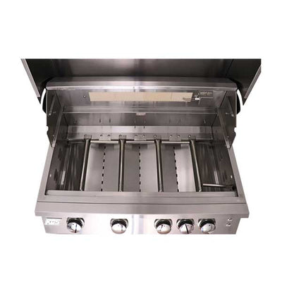 RCS Premier Series 32" 4 Burner Built-in Liquid Propane Gas Grill with LED Lights RJC32ALLP