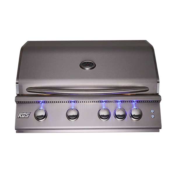 RCS Premier Series 32" 4 Burner Built-in Liquid Propane Gas Grill with LED Lights RJC32ALLP