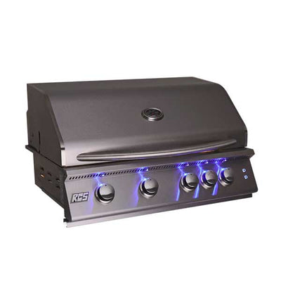 RCS Premier Series 40" 5 Burner Built-in Propane Gas Grill With LED Lights RJC40ALLP