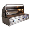 RCS 42" Cutlass Pro Series Built-in Propane Gas Grill with Blue LED and Rear Burner RON42A-LP