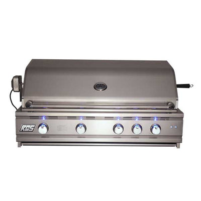 RCS 42" Cutlass Pro Series Built-in Propane Gas Grill with Blue LED and Rear Burner RON42A-LP