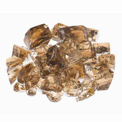 Athena 1/2" Krystallo Diamond Reflective Fire Glass For Fireplaces and Fire Pits RFG-10-KD