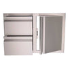 RCS Valiant Series 33" Stainless Steel Access Door & Double Drawer Combo VDC1