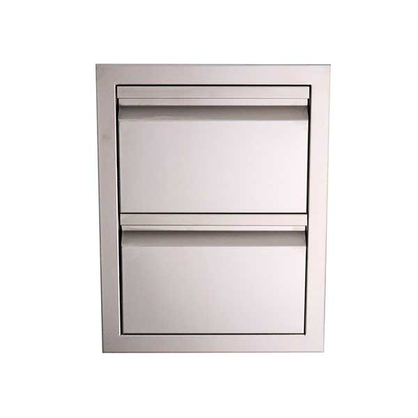 RCS Valiant Series 17" Stainless Steel Double Access Drawer VDR1