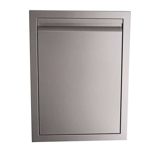 RCS Valiant Series 20" Roll-out Stainless Steel Double Trash / Recycling Bin VTD2