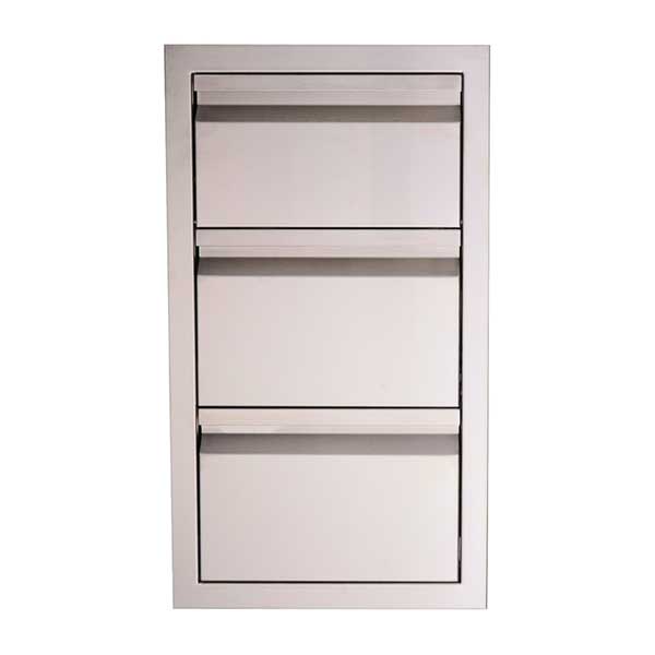 RCS Valiant Series 17" Stainless Steel Double Access Drawer & Paper Towel Dispenser VTHC1