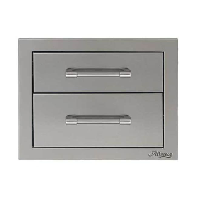 Alfresco 17 Double Access Drawer Axe-2Dr - Grill Accessory
