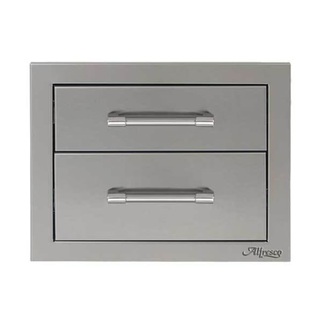 Alfresco 17 Double Access Drawer Axe-2Dr - Grill Accessory