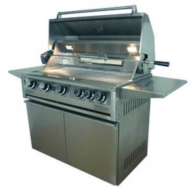 Allegra 38 Stainless Steel Grill On Cart With Rotisserie Aht-Al38Fr-C-Lp - Outdoor Grills