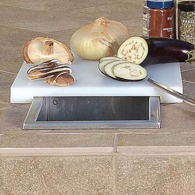 Artisan Prep & Waste Chute With Cutting Board Cover Artp-Pwc - Grill Accessory