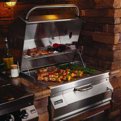Fire Magic 30 Charcoal Built-In Grill With Smoker Oven/hood 14-Sc01C-A - Outdoor Grills