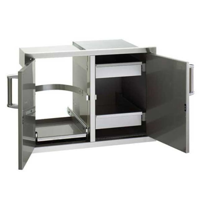 Fire Magic Double Doors W/trash Tray & Dual Drawers 53930S-12 - Grill Accessory