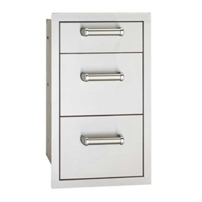 Fire Magic Premium Flush 14 Triple Access Drawer 53803 - Grill Accessory