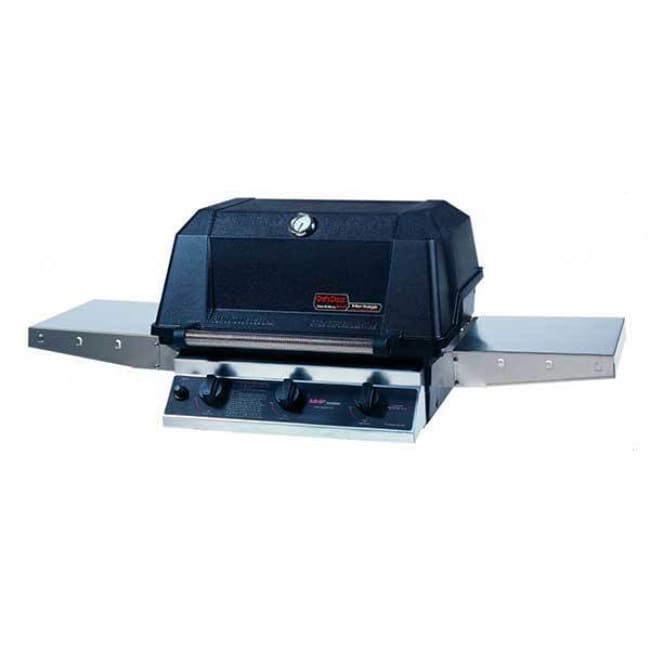 Mhp Gas Grills W3G4Dd Propane Gas Grill With Aluminium Hood & 3 Cast Stainless Steel Burners W3G4Dd-Ps - Outdoor Grills
