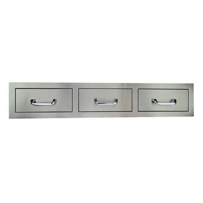 Rcs Stainless Horizontal Triple Drawer Rhr3 - Grill Accessory