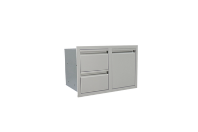RCS Valiant Stainless Enclosed Double Storage Access Drawer & LP Bottle Storage VDCL1