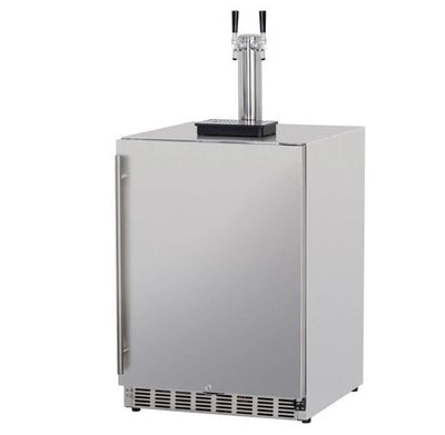 RCS Dual Tap Stainless Kegerator-UL Rated for Outdoors REFR6